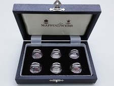 Elizabeth II 2000 Set of 6 Sterling Silver Menu Holders Hallmarked Sheffield