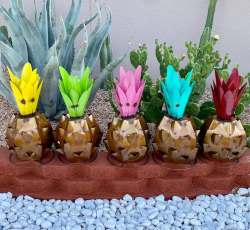 Metal pineapple agave - metal, cactus