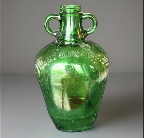 Vintage green half gallon - green,