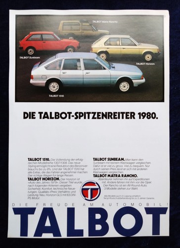 Talbot horizon matra - horizon,, rancho