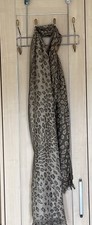 Viyella Beige Brown Leopard Animal Print Scarf Pashmina Style Wrap