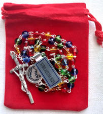 JUBILEE ROSARY  2025    ITALIAN GLASS ROSARY  6mm Beads  PAPAL CRUCIFIX