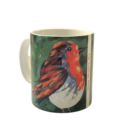 Robin coffee mug - mug, scottish