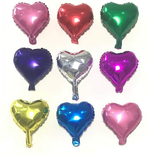 Inch heart shape foil - 10,