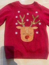 Girls Reindeer christmas Jumper