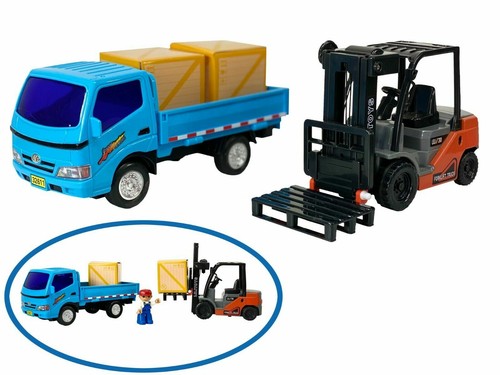 Forklift and lorry toy truck - and,