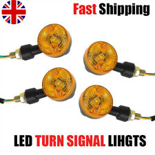 4X 6V INDICATORS LED TURN SIGNAL LIHGTS AMBER BULBS MOTORCYCLE BLINKER LIGHT UK
