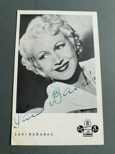 Sari barabas signed - barabas,