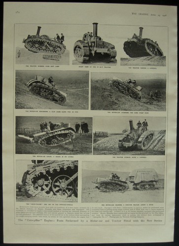 1908 steam tractor with - steam, new