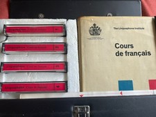 Linguaphone French Course Handbooks With cassette/tapes & Case Vintage 1971