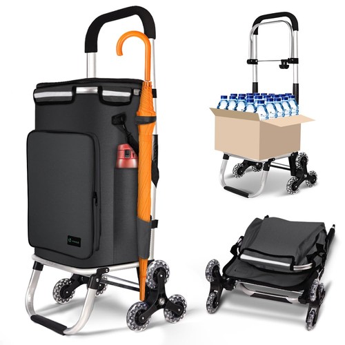 Folding shopping trolley on - folding,