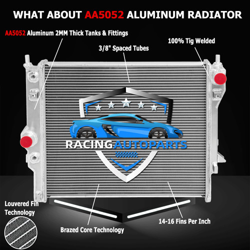 Row aluminum radiator fit - aluminum,
