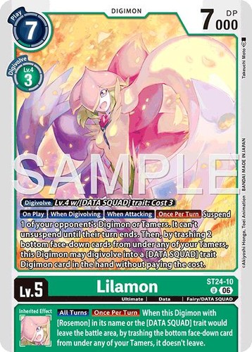 Lilamon st24 digimon - lilamon,