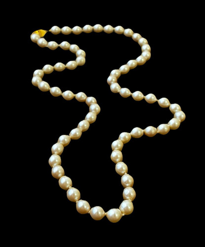 Monet faux pearl necklace - faux,