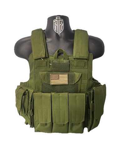 Green tactical vest plate - vest,