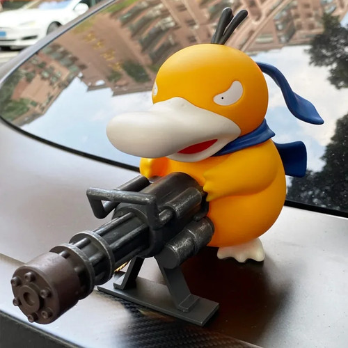 Psyduck gatling gun action - gatling,