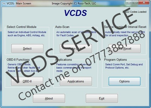 Vcds service faults - vcds, service-