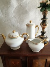 Antique limoges tea pot water - tea,