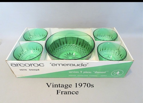 Set vintage emerald green - vintage,