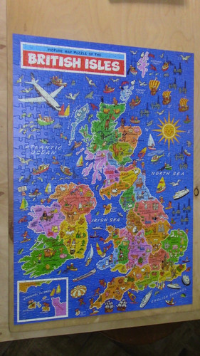 Puzzles picture map of - jr,
