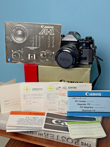 Canon 35mm slr film camera - canon, a-1