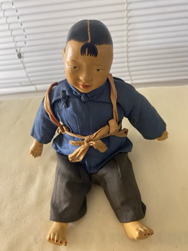 Antique old doll figure - old,