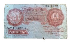 Bank england ten shillings - of,