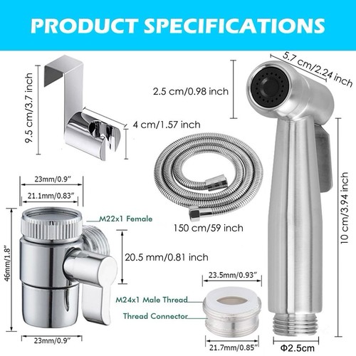 Handheld bidet toilet - toilet, with