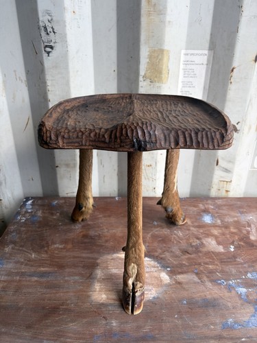 Taxidermy stool deer leg - stool, 3