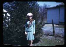 35mm slide 1940s red - 1940s, border