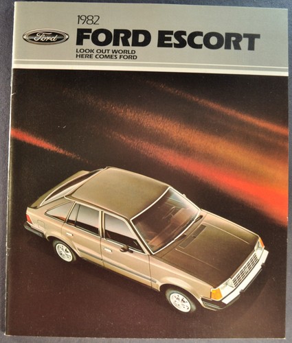 1982 ford escort brochure gl - brochure,