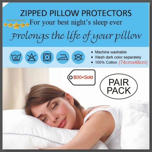 Pair pillow protector 100 - pair, of