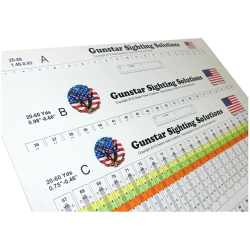 Gunstar waterproof sight tapes - sight,