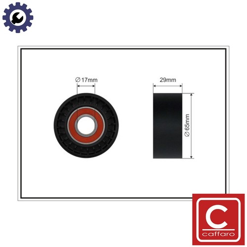 Tensioner pulley vribbed belt - pulley,