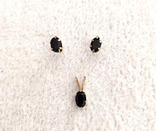 Vintage sapphire earrings and - vintage,