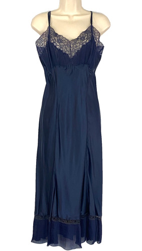 Vintage 1950s navy - blue, slip