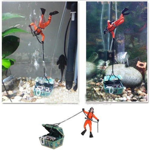 Diver action figure fish - action,