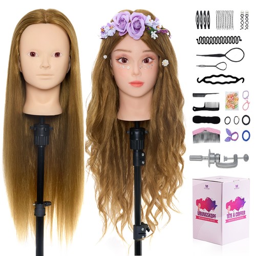 Real hair training - real, head