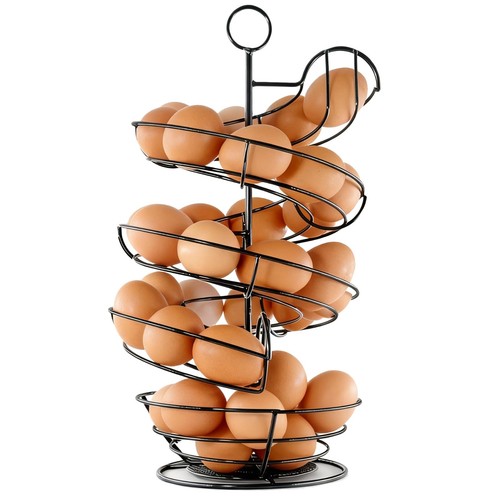 Spiral egg dispenser - spiral, metal
