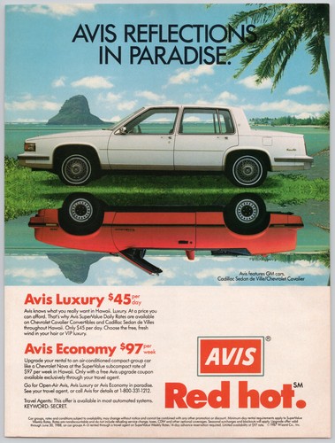 Avis rental cadillac chevrolet - avis,