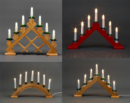 Christmas candle bridge wooden - christmas,
