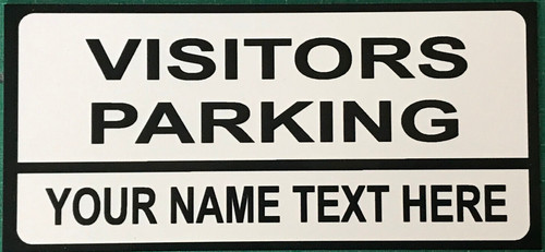 Personalised visitors parking - personalised,