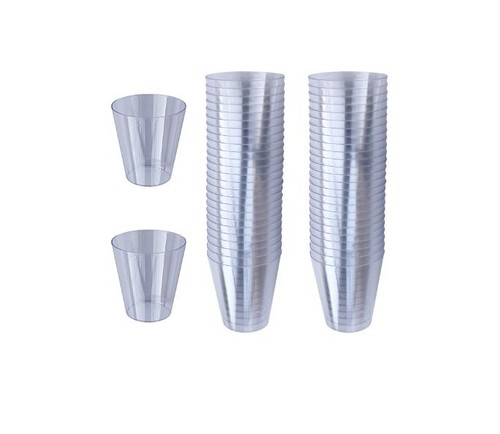1000x plastic clear - shot, glass