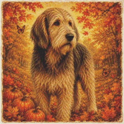 Otterhound puppy dog autumn - dog, in