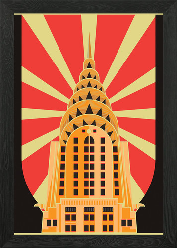 Vintage art deco building - vintage,