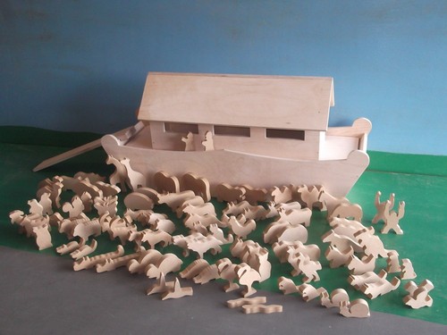 Giant wooden noahs ark with - giant,