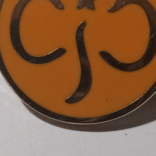Yellow girl guide enamel - yellow,