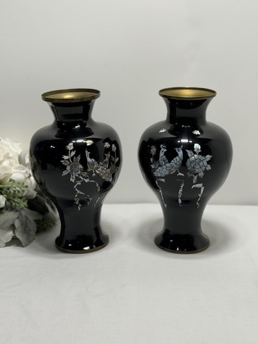 Vtg pair abalone mother - pair,