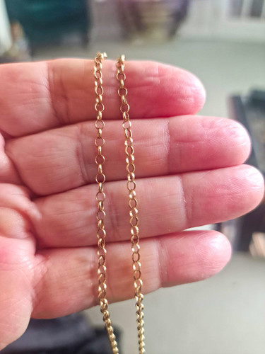 9ct gold belcher chain - 9ct,