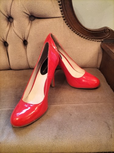 Hot pink heeled court - court, shoes